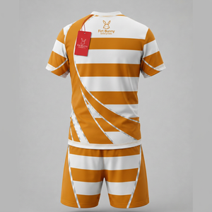 Conjunto de uniforme de rugby diseñado para durabilidad, transpirabilidad y movilidad con logotipos, nombres y números personalizados. - Product Image 2