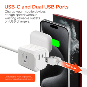 Multipresa a cubo con prolunga e porte multiple - Product Image 6