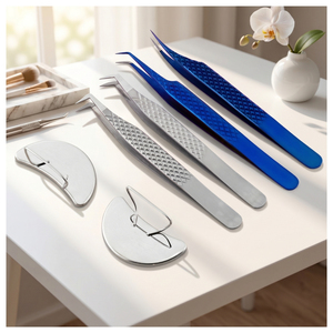 Nuevas Pinzas para Pestañas con Agarre de Diamante, Pinzas Antiestáticas para Pestañas, Pinzas Duraderas para Extensión de Pestañas, para Estilizar y Aplicar Extensiones - Product Image 1