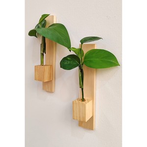 Pine Wood Wall <b>Planter</b> <b>Hooks</b>-Minimalist Eco-friendly Handmade Decorative Plant Holder Natural Color Wholesale - Product Image 1