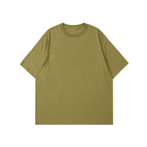 T-shirts pour hommes 100% coton 200 GSM, coupe ample, respirants, anti-boulochage, col rond, prix de gros - Product Image 2