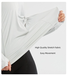 Professional New Arrivals UPF 50 Hooded Women's Fishing Shirt High Grade Quick Dry Adult UV Protection Spandex/Nylon Loose Fit - Product Image 3