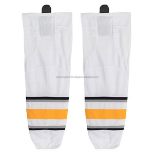 Chaussettes de hockey sur glace personnalisées pour hommes 2023, imprimées par sublimation multicolores, respirantes, séchage rapide, légères, 100% polyester - Product Image 5
