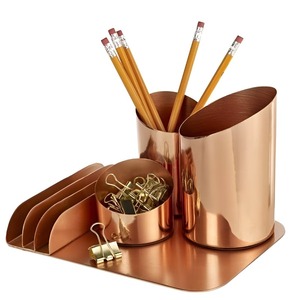 Latest Design Pen Storage <b>Holder</b> Stationery Stand for Office Multi-Functional Desk Organizer 4-layers Metal <b>Document</b> - Product Image 1