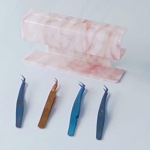 6 Hole Acrylic Tweezers <b>Holder</b> Rack Eyelash Tool Storage Stand for Lash Extension Supplies - Product Image 2