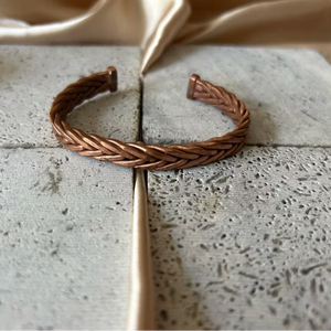Pulsera de cobre clásica, pulsera de cobre moderna, pulsera de cobre étnica, pulsera de cobre hecha a mano, pulsera de cobre duradera - Product Image 3