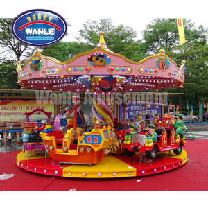 Giostra del parco divertimenti dei bambini con le automobili, i <span class=keywords><strong>camion</strong></span> dei pompieri e gli animali del fumetto per uso commerciale del parco giochi - Product Image 2