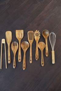 Cuchara de Servir de Madera con Forma de Corazón, Estilo Chino Clásico, para Café, Comida, Campamentos, Bodas y Regalos - Product Image 3