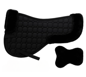 Almohadilla de Silla de Montar para Caballo, Absorbente de Impactos, Forro de Silla de Montar, Equipo Ecuestre, Piel Sintética de Oveja de Primera Calidad - Product Image 1
