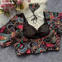 Collection Premium de Blouses Prêtes-à-Porter en Crêpe de Qualité Export Indienne avec Imprimé Brodé, à Prix de Gros