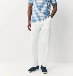 กางเกงขายาวผ้าลินินผสมสำหรับผู้ชาย ระบายอากาศได้ดี เป็นมิตรกับสิ่งแวดล้อม แห้งเร็ว ซึมซับเหงื่อ น้ำหนักเบา ทรงสมาร์ทฟิต ตรงรูป  ขายส่ง - Product Image 4