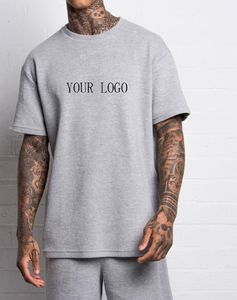 Camiseta de Algodón de Alta Calidad para Hombre, Nueva Moda, Diseño Sólido, Hombros Caídos, Manga Corta, Corte Regular, Personalizable, Venta al Por Mayor - Product Image 2