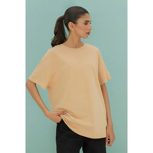 Camisetas de Verano para Mujer al por Mayor, Manga Corta, Cuello Redondo, Algodón Transpirable, Cómodas, Ligeras, Ropa Casual 2026 - Product Image 4