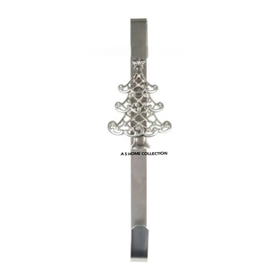 Christmas Wreath Hanger <b>Hooks</b> <b>Over</b> <b>Door</b> Metal <b>Hooks</b> Practical Clothes Towel Hanger <b>Hooks</b> for Christmas Front <b>Door</b> Decorations - Product Image 2