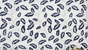 Boho <b>Blue</b> White Jaipuri Print Tufted Cushion Cover Decorative Indian Pattern Pillow Cover for Home - Product Image 3