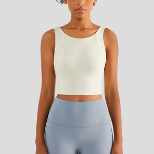 เสื้อชั้นในกีฬาผู้หญิงแบบเซ็กซี่ เสื้อครอปท็อป ชุดโยคะ เสื้อผ้าออกกำลังกายรัดรูป ยืดหยุ่น สำหรับยิมและโยคะ - Product Image 6