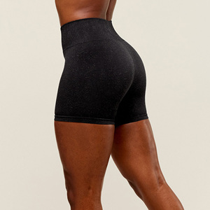 Women High <b>Waist</b> Running Shorts Quick Dry Fitness Workout Athletic Shorts Custom Made Gym Breathable Shorts - Product Image 4