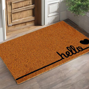 Tapis d'Accueil Amusants pour Entrée, Tapis de Porte Extérieur et Intérieur, Design Moderne, en PVC à Poils Coupés, Antidérapant, Lavable en Machine - Product Image 1
