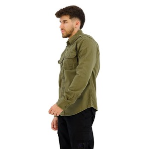 Nueva Camisa de Hombre con Cuello Mao, Camisa de Algodón Hilado para Hombre, Camisa de Manga Larga con Cuello Mao para Hombre - Product Image 2