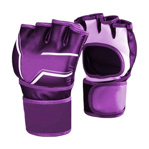 Gants de boxe et de MMA professionnels en cuir PU avec logo personnalisé, fermeture réglable, antidérapants, sangle de poignet ajustable, fabriqués au Pakistan - Product Image 1