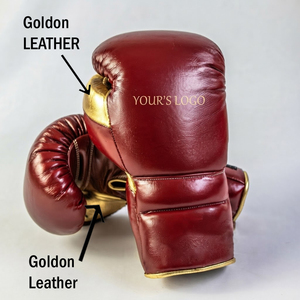 ถุงมือชกมวยหนังแท้ Custom No Boxing No Life สำหรับฝึกซ้อมและแข่งขัน แบบรัดสายรูดและผูกเชือก - Product Image 6
