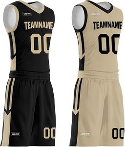 Ensemble maillot et short de basketball personnalisés par sublimation, nom de l'équipe 00, col en V, sans manches, uniforme respirant en mesh pour adultes - Product Image 6