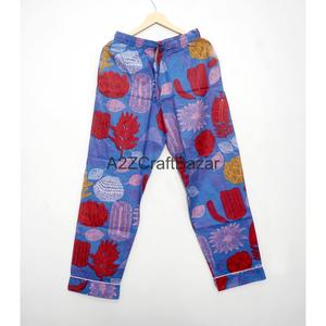 Conjunto de Pijama de 2 Piezas para Mujer, Hecho a Mano, de Lujo, Vintage, Romántico, Clásico, Floral, 100% Algodón, Suave, Transpirable, de Secado Rápido, con Cintura Elástica - Product Image 2