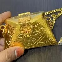 Porte-monnaie rigide en métal de qualité supérieure avec doublure en velours, motif bonbons fait main, petit portefeuille à monnaie pour femme, mini sac à main de luxe, cadeau