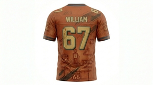 Nouveauté 2025 - Maillot de football américain personnalisé pour adulte - Design tendance, haute qualité, respirant, manches courtes, séchage rapide - Product Image 4