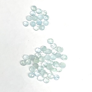 Piedras Preciosas Sueltas de Aguamarina Natural, Tamaños Variados de 2mm-5mm, Clasificadas a Mano, Alta Claridad, Corte Redondo, para Joyería - Product Image 4