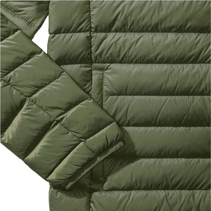 Chaqueta de Plumón para Hombre, Chaqueta Acolchada Cálida para Exteriores con Cierre de Cremallera, Logotipo Personalizado, Chaqueta Larga Regular para Hombre - Product Image 3