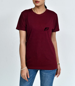 T-shirt en coton pour femme, manches courtes, col rond, confortable, personnalisable avec logo, vente en gros, haut tendance pour femme - Product Image 1