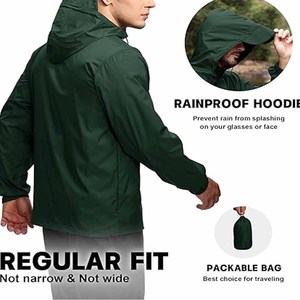 Outdoor <b>Winter</b> High Street Custom Performance Hiking <b>Waterproof</b> Breathable Hooded Rain <b>Jacket</b> for Men uploaded by Dress Sports - Product Image 4