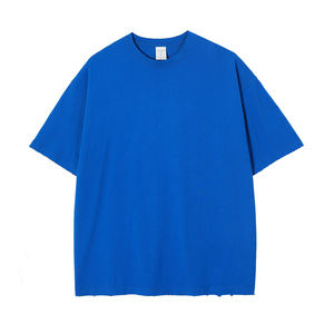 Camiseta de Cuello Redondo Personalizada con Logotipo de Lujo, 300g, Unisex, Cuello Redondo, Talla Grande, Transpirable, 100% Algodón, Camisetas para Hombre - Product Image 5