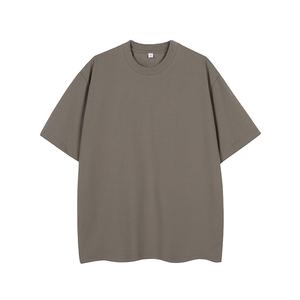 360 grammes été hommes unisexe T-Shirt 100% coton coupe régulière à manches courtes couleur unie respirant écologique - Product Image 3