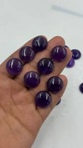 Cabujón Redondo de Amatista Natural, Piedra Preciosa Pulida de Color Morado, Piedra Suelta para Joyería, Calidad AAA - Product Image 2