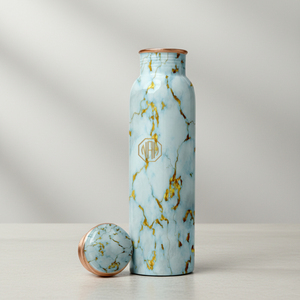 Botella de Agua de Cobre Puro Hecha a Mano de 950 ml, en Tendencia |   Vasos Reutilizables Ecológicos a Prueba de Fugas con Tapa para Suministro de Exportación Personalizado - Product Image 6