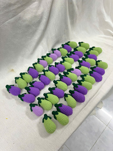 <b>Cute</b> Crochet Plush Keychain Bag Accessories Wool Knitted Doll Soft Toy Key Chain Accessories Wholesale Bulk Supply - Product Image 6