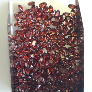 Granat rouge naturel 5x3MM, coupe ovale, pierre précieuse de qualité supérieure, pour la fabrication de bijoux, accessoire - Product Image 3