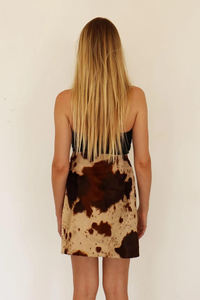 Women Customized Natural Cowhide Leather Skirt <b>High</b> Quality Premium Eco-Friendly Winter Season Formal <b>Knee</b>-Length Skirt - Product Image 6