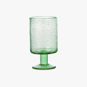 Articles en verre solide recyclé ambré à bulles, faits à la main, durables et décoratifs pour la maison et la salle à manger, design élégant - Product Image 2