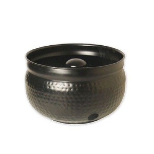 Pots à tuyaux d'arrosage de jardin de qualité supérieure, tendance et personnalisables, avec couvercles, design minimaliste et élégant, en métal. - Product Image 1