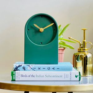 Traditional Desk Alarm <b>Clock</b> with Electronic Movement Needle Display Minimalist Rectangular wooden Desk <b>Clock</b> - Product Image 3
