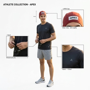 Bonnets en tricot thermique personnalisés avec logo, en tissu extensible rouge, pour l'hiver, unisexes, pour le sport - Product Image 2