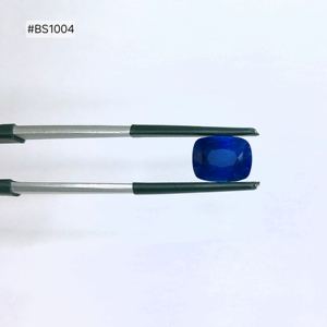 Zafiro Azul Ceylon 3A Calentado, Corte Cojín, 5.12ct, Gema Suelta de Alta Calidad, Tono Azul Intenso, Para Hacer Pendientes y Joyería Personalizada - Product Image 1