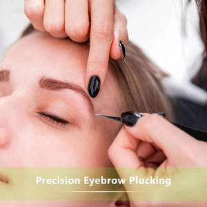 Pinzas Profesionales de Precisión con Punta Afilada, Diseño Ergonómico de Acero Inoxidable para Cejas, Pestañas y Vello Encarnado - Product Image 2