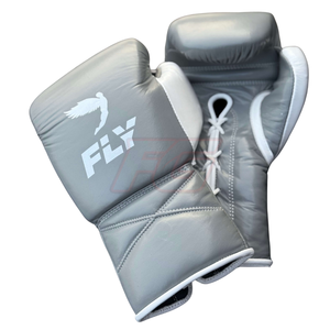 ถุงมือชกมวย MMA ขายส่ง ยี่ห้อ FLY ผลิตตามสั่ง หนังแท้ ปิดนิ้วเต็มรูปแบบ ระบายความชื้นได้ดี ปิดด้วยเชือกผูก สำหรับฝึกซ้อมและแข่งขัน - Product Image 3