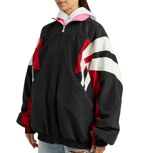 Unisex Solid Polyester Varsity <b>Jacket</b> Stand Stylish Print High Quality Heat-Transfer Design Custom Front Logo <b>Zipper</b> Breathable - Product Image 4