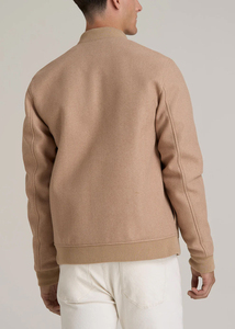 Chaqueta Varsity Premium para Hombre, Chaqueta de Béisbol Personalizada, Mezcla de Lana, Mangas de Cuero, Marca Privada, OEM, ODM, Suministro al por Mayor - Product Image 5
