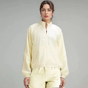 Chaqueta unisex con cuello alto y cremallera, informal, deportiva, con hombros caídos, holgada, ligera, para primavera y otoño - Product Image 5